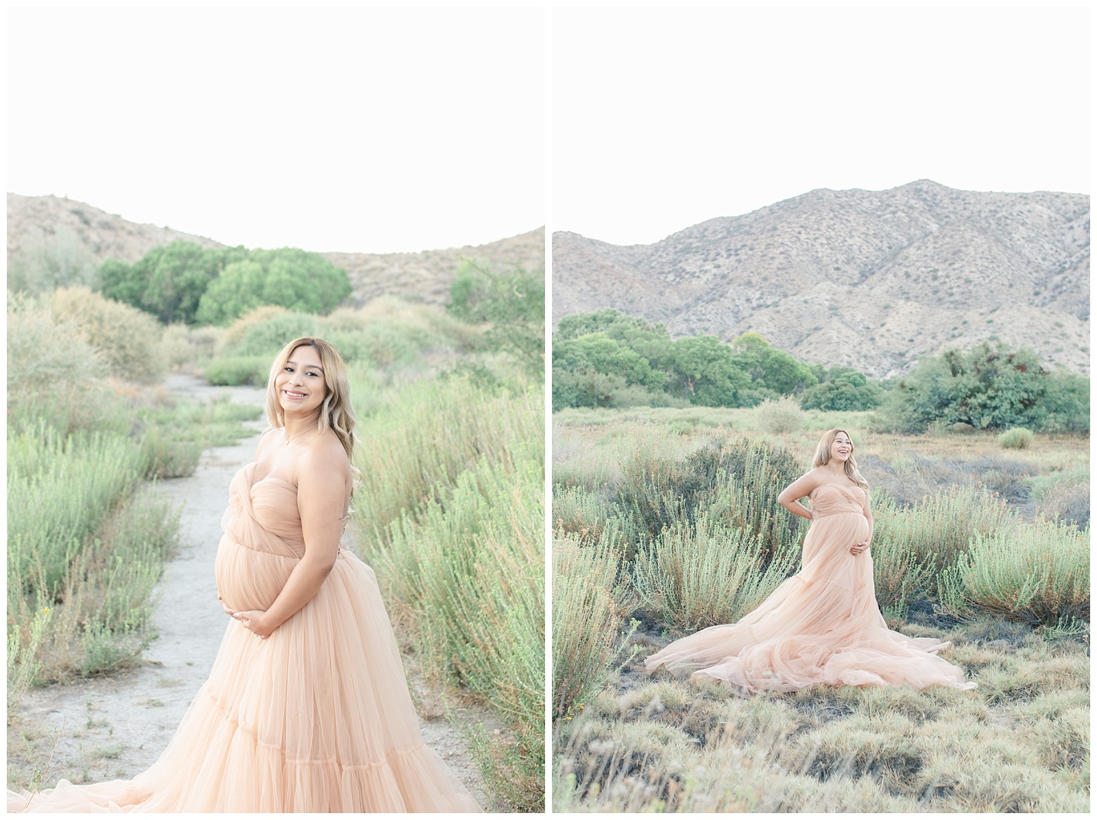Luxury Maternity session at big morongo canyon preserve joshua tree California by bright and colorful photographer elizabeth kane light and airy photography 