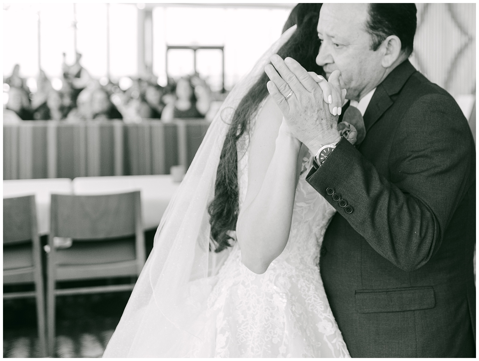 The Bride dances with her father following the first dance. By Elizabeth Kane Photography in Orlando Florida