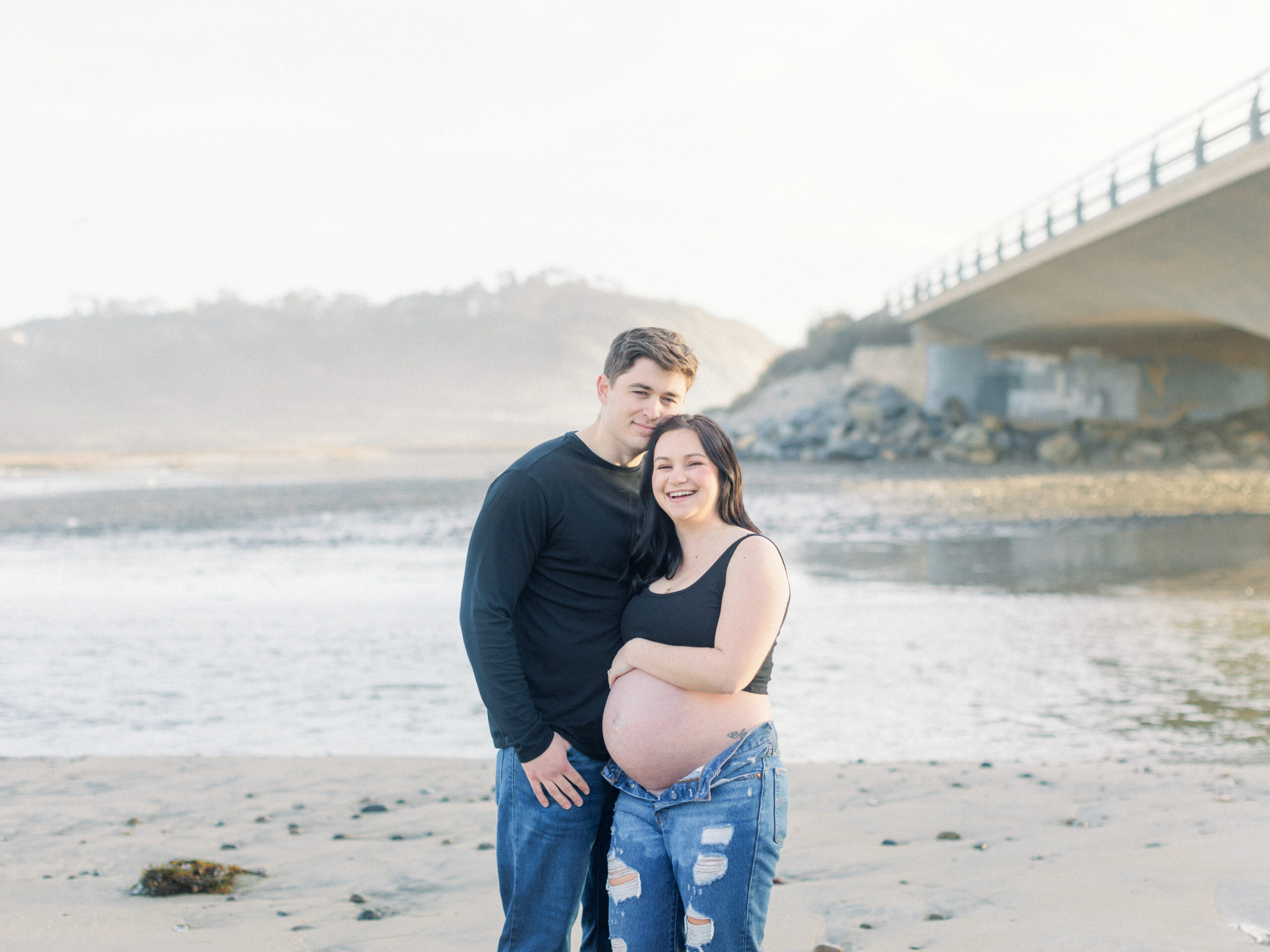 torrey pines maternity photo | pregnancy self-care blog post