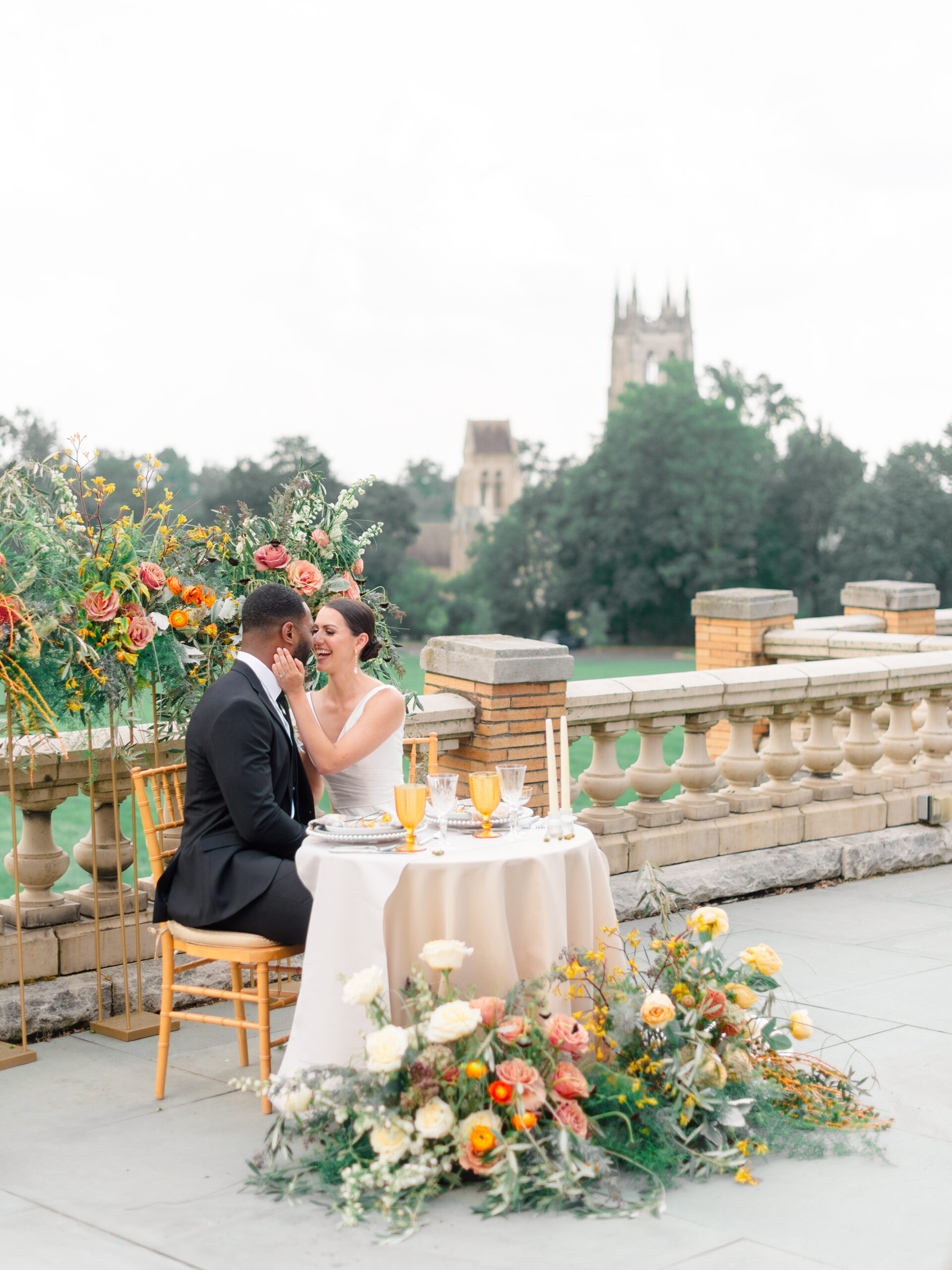 A romantic wedding reception table at Cairnwood Estate shows one of the hidden costs of wedding photography, capturing editorial-level details like florals, rentals, and luxury venue design that elevate timeless imagery.